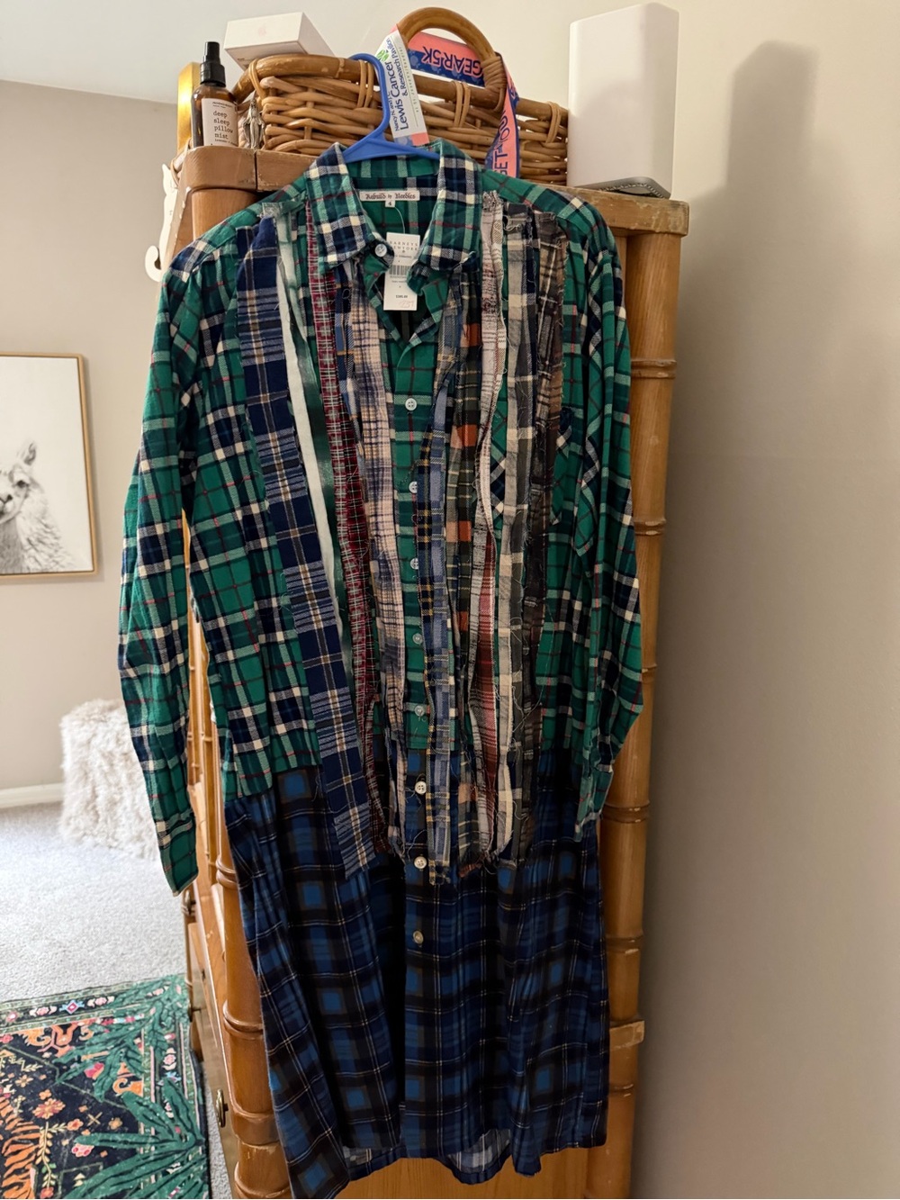 Women’s  Green & Blue Plaid Button-Up Shirt